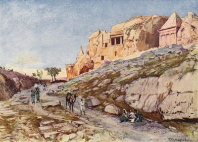 Os túmulos de pedra cortada do vale de Josafá de John Fulleylove