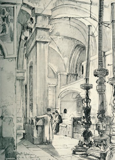 O Vestíbulo da Igreja do Santo Sepulcro, 1902. de John Fulleylove
