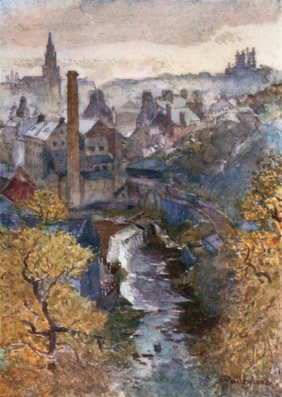A água de Leith from Dean Bridge de John Fulleylove