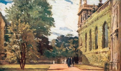 Trinity College (litografia a cores) de John Fulleylove