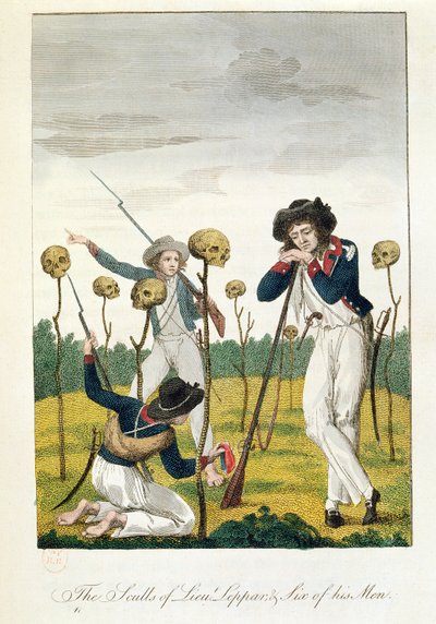 The Skulls of Lieutenant Leppar and six of his men