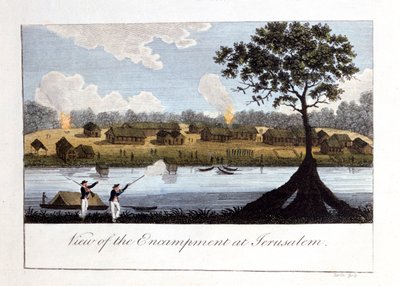 Vista do acampamento em Jerusalém, 1813 de John Gabriel Stedman