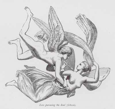O amor que persegue a alma (gravura) de John Gibson