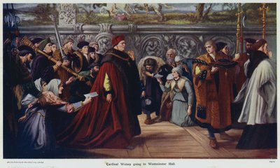 Cardeal Wolsey vai a Westminster Hall de John Gilbert