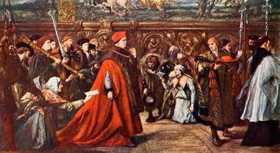 Cardeal Wolsey vai a Westminster Hall de John Gilbert