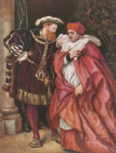 Henrique VIII e o cardeal Wolsey de John Gilbert