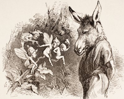 Ilustração para Sonho de uma Noite de Verão, da &39;The Illustrated Library Shakespeare&39;, publicada em Londres, 1890 de John Gilbert