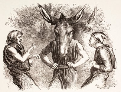 Ilustração para Sonho de uma Noite de Verão, da &39;The Illustrated Library Shakespeare&39;, publicada em Londres, 1890 de John Gilbert