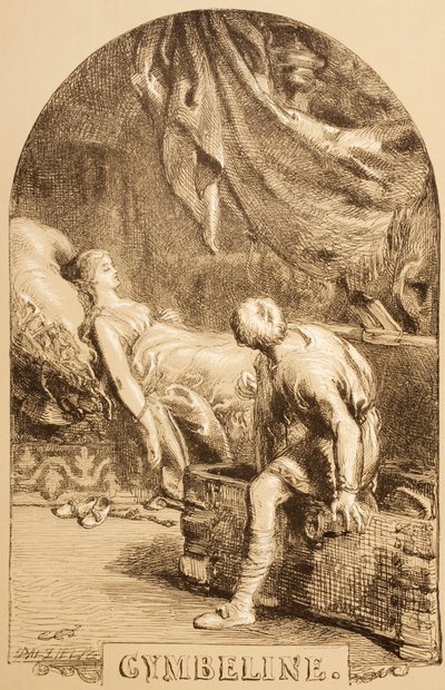 Ilustração para Cymbeline, de &39;The Illustrated Library Shakespeare&39;, publicada em Londres, 1890 de John Gilbert