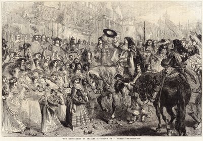 A restauração de Charles II de John Gilbert