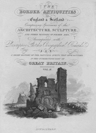 Frontispício - Lindisfarn, 1814 de John Greig