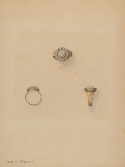 Anel de luto de John H. Tercuzzi