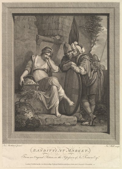 Banditti no mercado, 9 de novembro de 1780. de John Hall