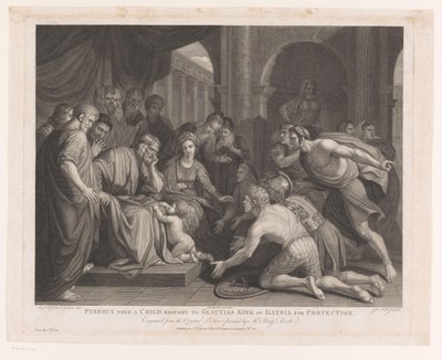 Pyrrhus quando uma criança foi levada para Glaucias King of Illyria para protecção
Pyrrhus quando uma Criança foi levada a Glaucias King of Illyria para Protecção (título sobre o objecto)
The Most Capital Paintings in England (título da série)
The Most  de John Hall