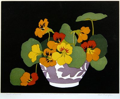 Nastúricos (xilogravura) de John Hall Thorpe