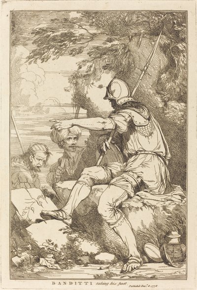 Banditti tomando seu posto de John Hamilton Mortimer