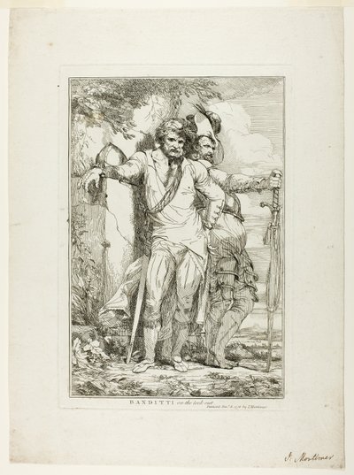 Banditti à espreita de John Hamilton Mortimer