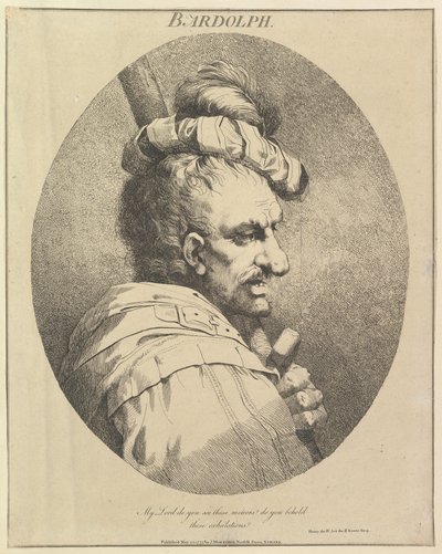 Bardolph Doze Personagens de Shakespeare, 20 de maio de 1775. de John Hamilton Mortimer