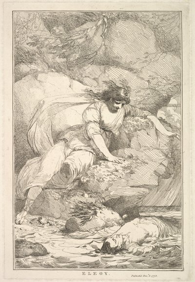 Elegia de Fifteen Etchings Dedicada a Sir Joshua Reynolds, 8 de dezembro de 1778. de John Hamilton Mortimer
