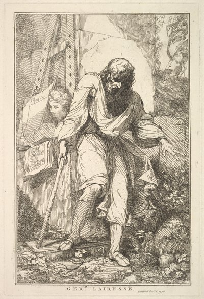 Gerard Lairesse de Fifteen Etchings Dedicado a Sir Joshua Reynolds, 8 de dezembro de 1778. de John Hamilton Mortimer