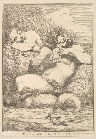 Monstro musical de Fifteen Etchings, dedicado a Sir Joshua Reynolds, 8 de dezembro de 1778. de John Hamilton Mortimer