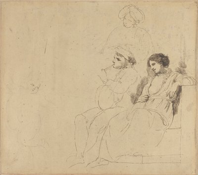 Estudo para "Os Dançarinos Rústicos" de John Hamilton Mortimer