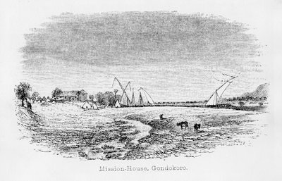Misson-House, Gondokoro, de &39;Jornal da descoberta da fonte do Nilo&39;, 1864 de John Hanning Speke