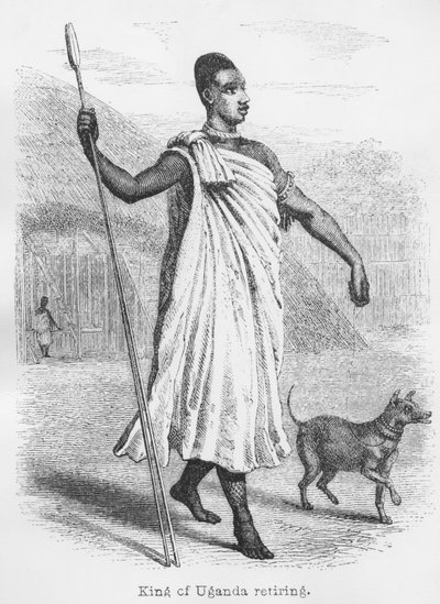 O rei de Uganda se aposenta, de &39;Jornal da descoberta da fonte do Nilo&39;, 1864 de John Hanning Speke