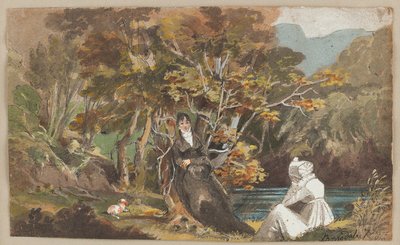 Borrowdale, 1810 (wc no papel) de John Harden