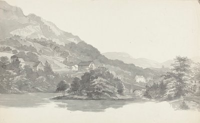 Ponte, distrito do lago, Cumbria (wc no papel) de John Harden
