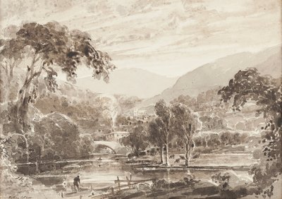 Ponte Rothay, Lake District, Cumbria (wc no papel) de John Harden