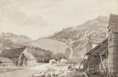 Skelwith, 1821 (wc no papel) de John Harden
