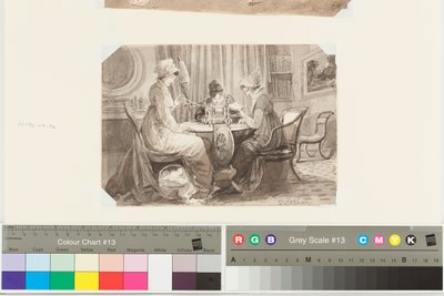Fiação, Leitura e Escrita, 17 de fevereiro de 1807 (caneta e tinta no papel) de John Harden