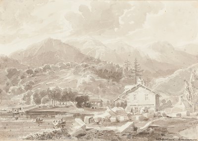 Waterhead, Lago Windermere (wc no papel) de John Harden