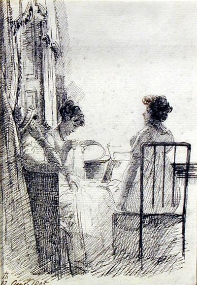 Mulheres Sentadas junto a uma Janela de John Harden