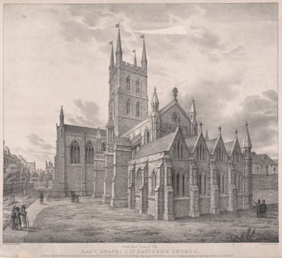 Vista Sudeste da Capela da Senhora da Igreja de São Salvador de John Harris