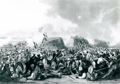A Batalha de Sobraon 10 de fevereiro de 1846 de John Harris