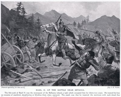 Basil II, em batalha perto de Setania 1017AD de John Harris Valda