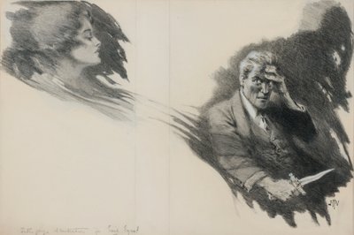 Olhos maus (lápis e giz de cera no papel) de John Harris Valda