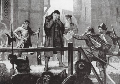 A recuperação de Griffenfeldt no andaime (litografia) de John Harris Valda