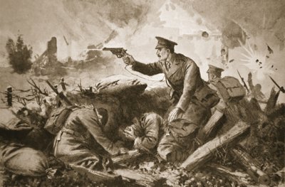 Tenente Neame segurando o inimigo de volta e resgatando homens feridos de John Harris Valda