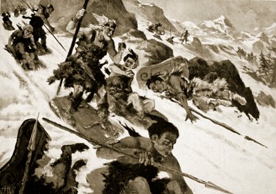 O Cimbri nos Alpes de John Harris Valda
