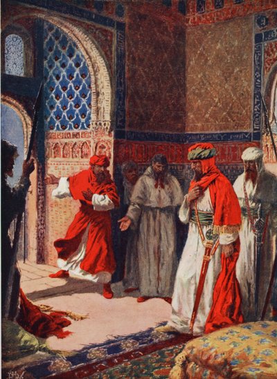 O Último Conselho de Boabdil na Alhambra de John Harris Valda