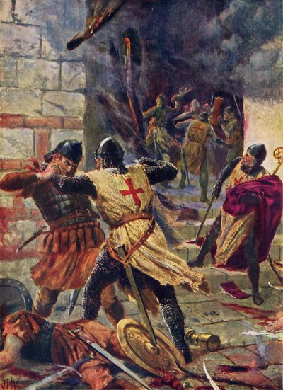 A captura de Constantinopla pelos cruzados de John Harris Valda