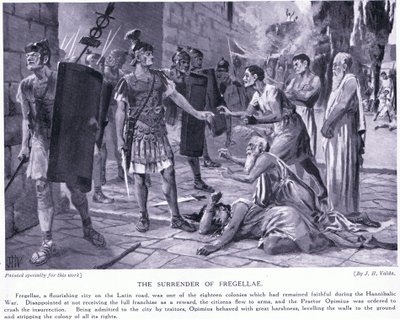 A rendição de Fregellae de John Harris Valda