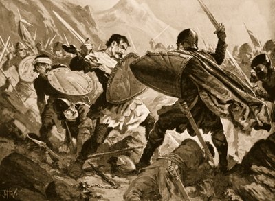 Czar Michael Shishman da Bulgária morto na batalha de Velbazhd, 1330 de John Harris Valda