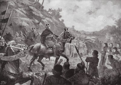 Marcha de Guilherme, o Conquistador, para o País de Gales de John Harris Valda