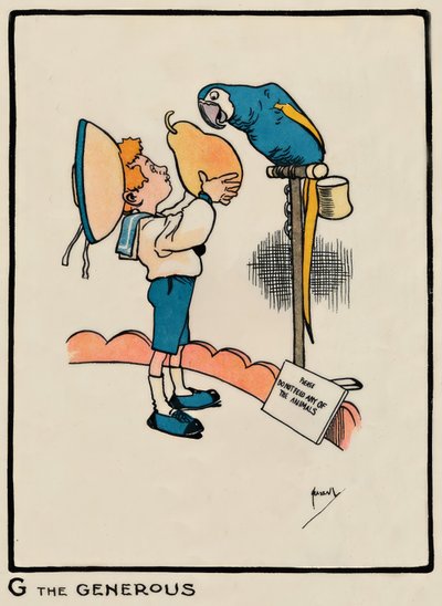 G the Generous - J. Hassall - Desenho, 1903 de John Hassall