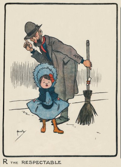R the Respectable - J.Hassall - desenho, 1903 de John Hassall