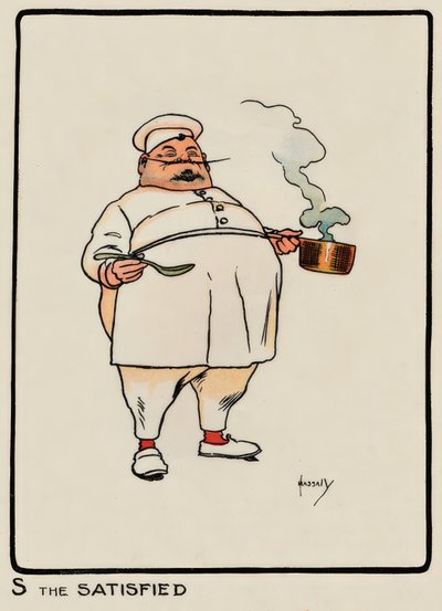 S the Satisfied - J. Hassall - Zeichnung, 1903 de John Hassall